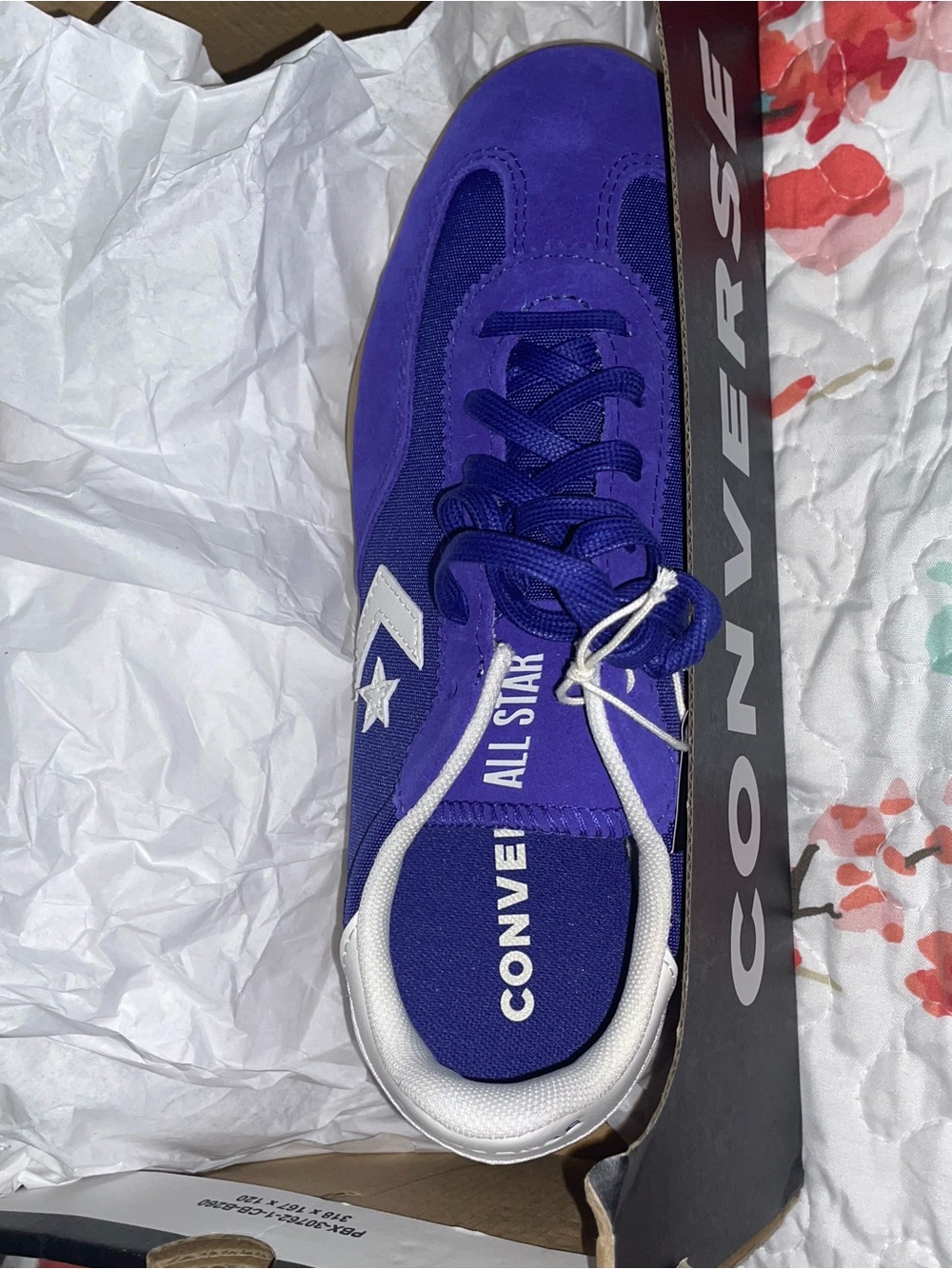 Converse Purple and White Low-Top Sneaker